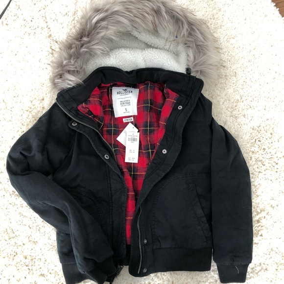 flannel lined bomber jacket